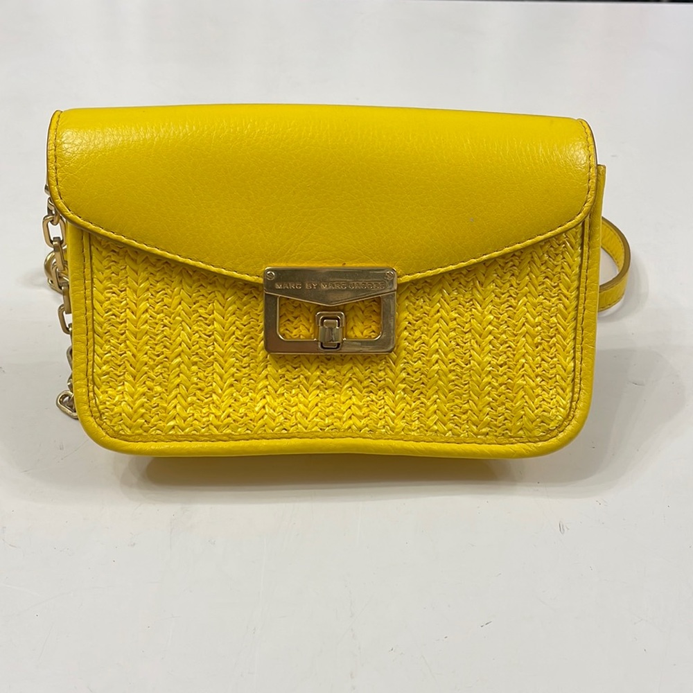 Marc Jacobs wallet on a chain.